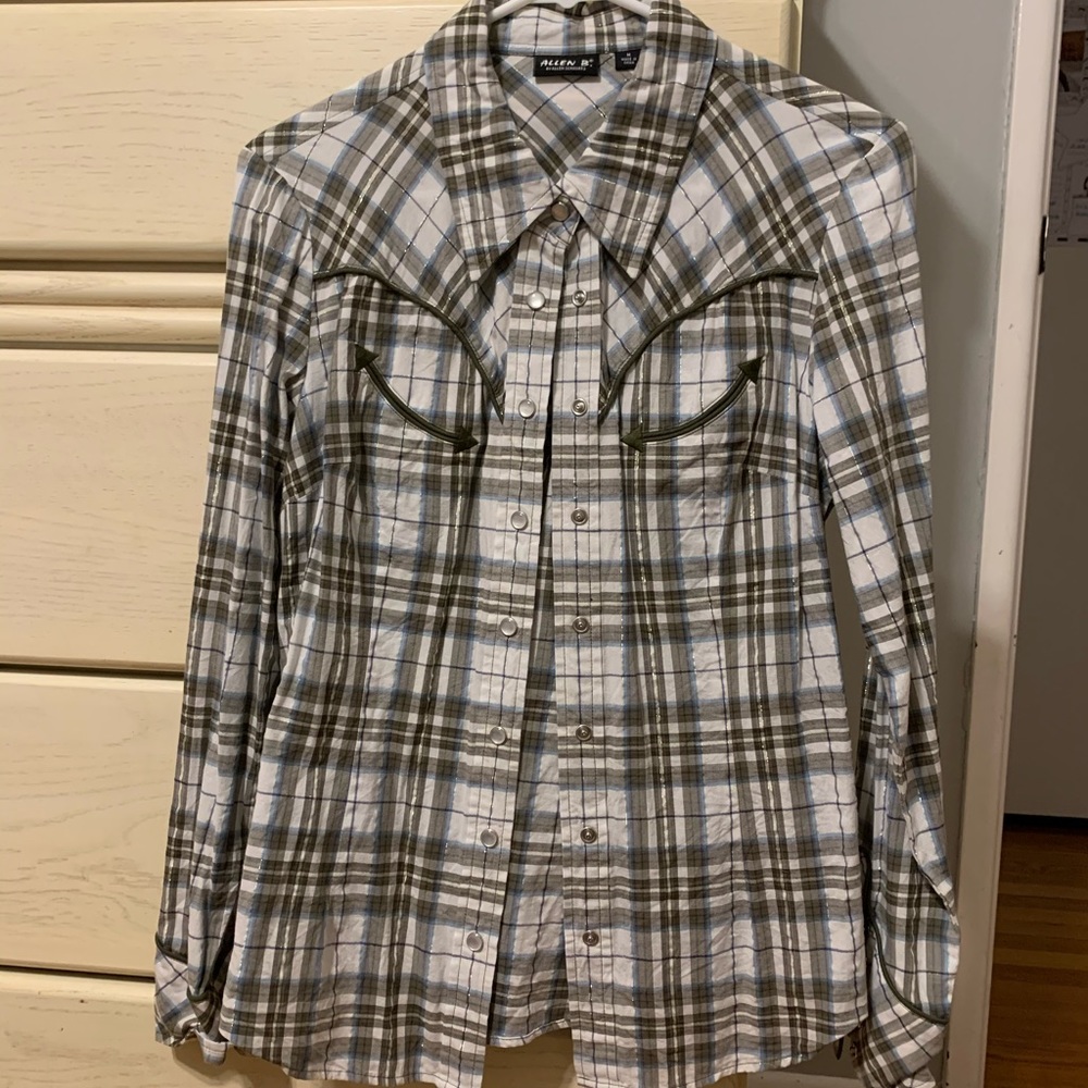 Plaid button down shirt